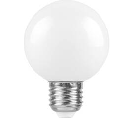 Лампа светодиодная Feron E27 3W 6400K Шар Матовая LB-37125902