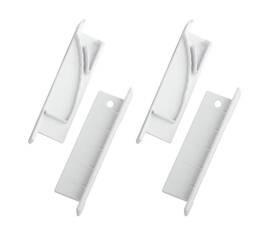 Набор заглушек Эра 6814-3 для профиля 6814 2шт глухие 2шт с отверстием