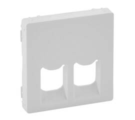 Лицевая панель Legrand Valena Life розетки телефонной RJ-11/Ethernet RJ-45 белая 755420