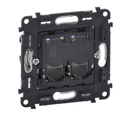 Информационная розетка RJ45 двойная Legrand Valena Мех In Matic Life 5 кат UTP 753041