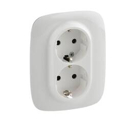 Розетка двойная Legrand Valena Allure 16A 250V с/з со шторками безвинтовой зажим белая 753726