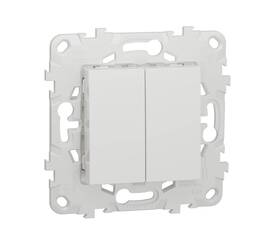 Выключатель двухклавишный Schneider Electric Unica New NU521118