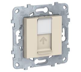 Розетка компьютерная RJ45 Schneider Electric Unica New Cat. 5е UTP NU541144