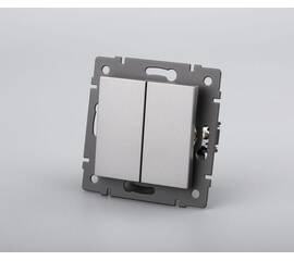 Механизм выключателя двухклавишный самовозвратный Arlight SWT-MKR2-PL-GR-V (250V, 10A) 049885