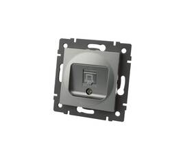 Механизм компьютерной розетки Arlight SCT-MPC1-PL-GR-V (RJ-45, CAT6) 049848