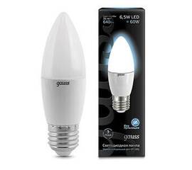Лампа светодиодная Gauss E27 6.5W 4100К матовая 103102207