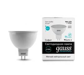 Лампа светодиодная Gauss GU5.3 9W 4100K матовая 13529