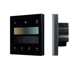 Сенсорная панель Arlight SMART-DALI-301-11-1G-4SC-MIX-IN Black (BUS/24V, Touch, 2.4G) 046550