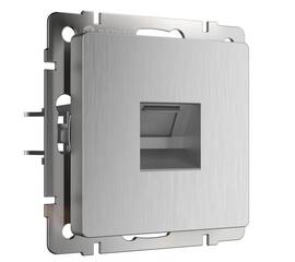 Розетка Ethernet RJ-45 Werkel cеребряный рифленый W1181009 4690389159886