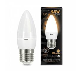 Лампа светодиодная Gauss E27 9.5W 3000K матовая 103102110