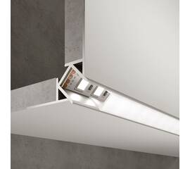 Профиль встраиваемый угловой алюминиевый с рассеивателем Elektrostandard внешний угол LL-2-ALP015 a053635