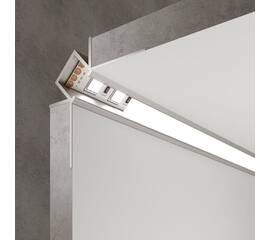 Профиль встраиваемый угловой алюминиевый с рассеивателем Elektrostandard внутренний угол LL-2-ALP014 a053634