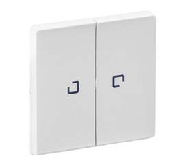 Лицевая панель Legrand Valena Life выключателя двухклавишного с подсветкой белая 755220
