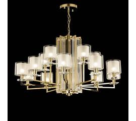Подвесная люстра Crystal Lux Nicolas SP-PL10+5 Gold/White
