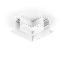 Коннектор L-образный для встраиваемого шинопровода Ambrella light Track System Magnetic GL3352