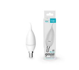 Лампа светодиодная Gauss E14 5,5W 4100К матовая 1034126