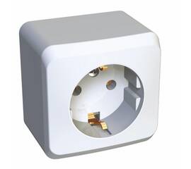 Розетка 2К+З Systeme Electric Этюд 16A 250V белая PA16-003B