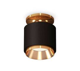 Комплект накладного светильника Ambrella light Techno Spot XS7511120 SBK/PYG черный песок/золото желтое полированное (N7929, C7511, N7034)
