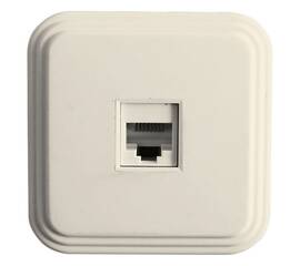 Розетка компьютерная RJ-45 Stekker Брест слоновая кость PST00-21-20 49062