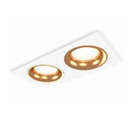 Комплект встраиваемого светильника Ambrella light Techno Spot XC7635005 SWH/PYG белый песок/золото желтое полированное (C7635, N7014)