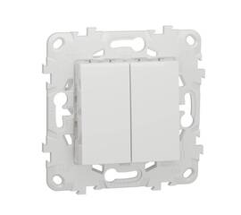 Переключатель двухклавишный перекрестный Schneider Electric Unica New NU521518