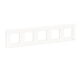 Рамка 5-постовая Schneider Electric Unica New NU201018