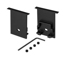 Набор заглушек Arlight SL-Comfort-3551-F Black c отверстием 031786