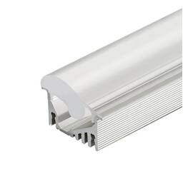 Профиль с рассеивателем Arlight ALU-ASYMETRIC-2000 ANOD+FROST LENS 019270