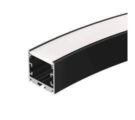 Профиль Arlight SL-ARC-3535-D800-A90 BLACK (630мм, дуга 1 из 4) 027638