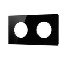 Рамка стеклянная на 2 поста Arlight FRM-GLARE-GC-2-BK 043836