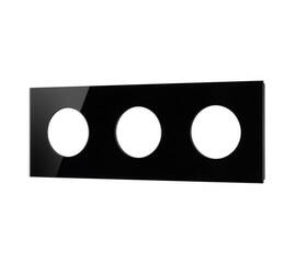 Рамка стеклянная на 3 поста Arlight FRM-GLARE-GC-3-BK 043839