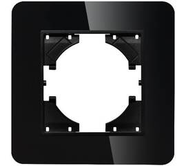 Рамка стеклянная на 1 пост Arlight FRM-OMALI-GS-1-BK 049662