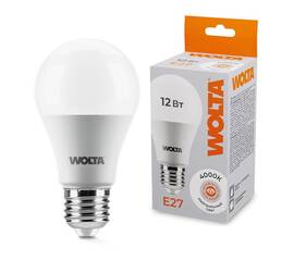 Светодиодная лампа WOLTA 12Вт 4000К E27 груша матовая 25S60BL12E27