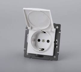 Механизм розетки влагозащищённый Arlight SCT-MCP-PL-WH-V (250V, 16A) 049833