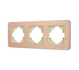 Рамка на 3 поста алюминиевая Arlight FRM-AKIRY-AL-3-GD 049730