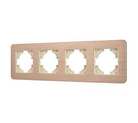 Рамка на 4 поста алюминиевая Arlight FRM-AKIRY-AL-4-GD 049733