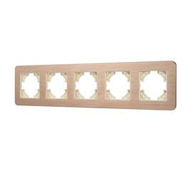 Рамка на 5 постов алюминиевая Arlight FRM-AKIRY-AL-5-GD 049736