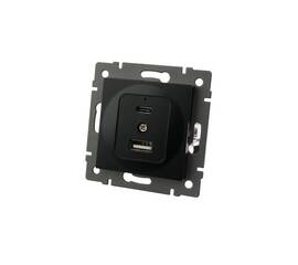 Механизм USB розетки Arlight SCT-MUAC-PL-BK-V (5V, 3A, QC4) 049838