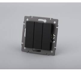 Механизм выключателя трехклавишный непроходной Arlight SWT-MK03-PL-BK-V (250V, 10A) 049897