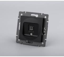 Механизм компьютерной розетки Arlight SCT-MPC1-PL-BK-V (RJ-45, CAT6) 049847