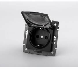 Механизм розетки влагозащищённый Arlight SCT-MCP-PL-BK-V (250V, 16A) 049835