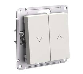 Выключатель 2-клавишный жалюзи, 10А Systeme Electric AtlasDesign Бежевый ATN000219