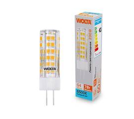 Светодиодная лампа WOLTA 7Вт 6500K G4 кукуруза матовая WSTD-JC-220V7W6KG4-C