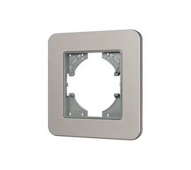 Рамка алюминиевая на 1 пост Arlight FRM-AKIRY-SFAL-1-SR 049684