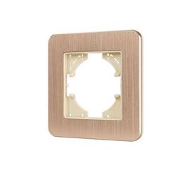 Рамка алюминиевая на 1 пост Arlight FRM-AKIRY-AL-1-GD 049683