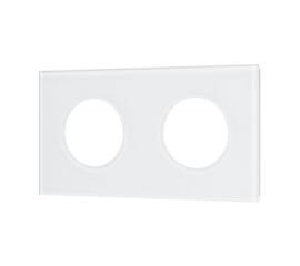 Рамка стеклянная на 2 поста Arlight FRM-GLARE-GC-2-WH 043835