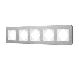 Рамка на 5 постов алюминиевая Arlight FRM-AKIRY-AL-5-SR 049734