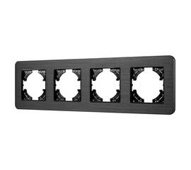 Рамка на 4 поста алюминиевая Arlight FRM-AKIRY-AL-4-BK 049732