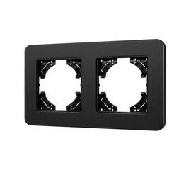 Рамка на 2 поста алюминиевая Arlight FRM-AKIRY-SFAL-2-BK 049738