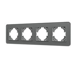 Рамка на 4 поста стеклянная Arlight FRM-OMALI-GS-4-GR 049702